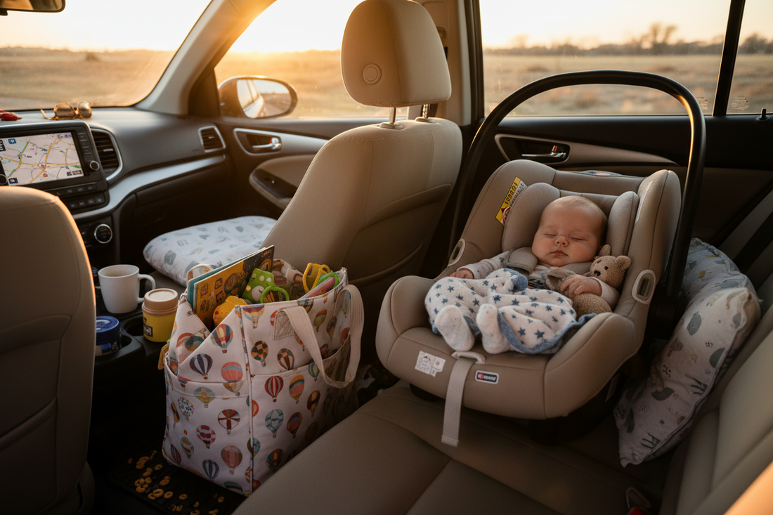 Cómo viajar en coche con un bebé recién nacido